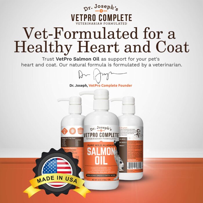 100% Pure Wild Alaskan Salmon Oil for Dog & Cat Food - Large 16 oz - Omega 3 & 6 Liquid Fish Oil Supplement - Supports Healthy Coat & Joints - Helps Dry Skin & Allergies - Image 9